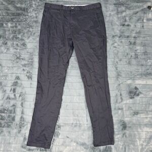 Perk Feel Good Chinos Mens 33x32 Slim Fit Stretch Navy Blue Cotton Pants